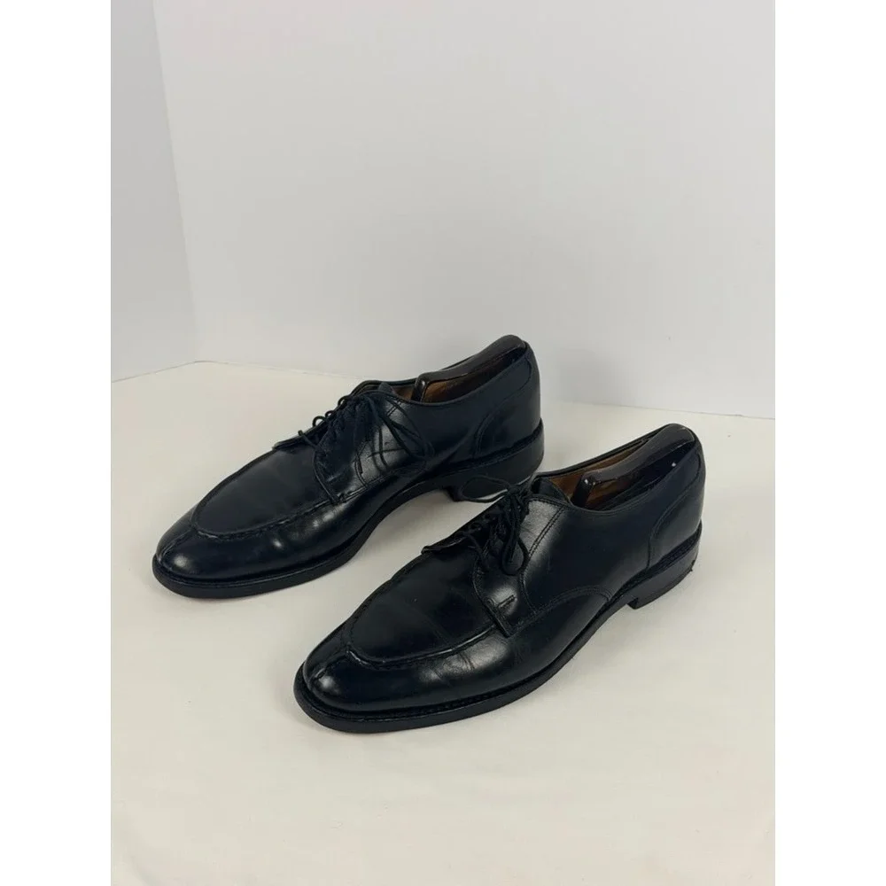 Allen Edmonds Bradley Black Leather Algonquin Split Toe Derby Shoes 10.5 B USA